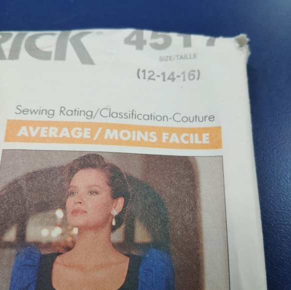 Butterick Sewing Pattern 4517 Women's Evening Cocktail Formal Dress Sizw12-16 - Picture 3 of 6